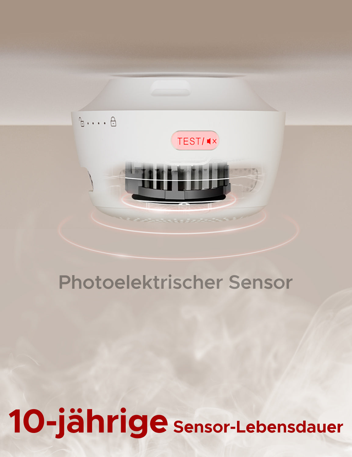 6er Set X-Sense WLAN Rauchmelder XS01-WX - Smarter Rauchmelder mit Push-Benachrichtung! - GS Brandschutz