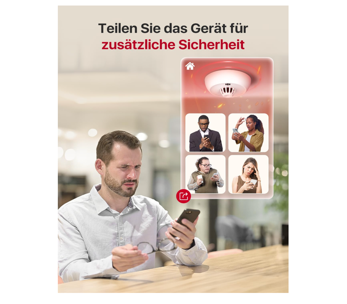 X-Sense XH02-M, Intelligenter WLAN-Hitzewarnmelder mit App-Anbindung und Funkvernetzung - GS Brandschutz