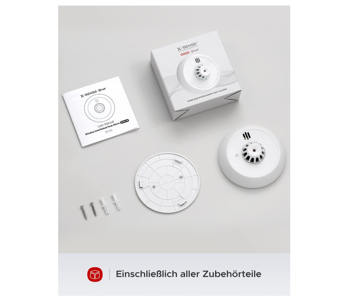 X-Sense XH02-M, Intelligenter WLAN-Hitzewarnmelder mit App-Anbindung und Funkvernetzung - GS Brandschutz