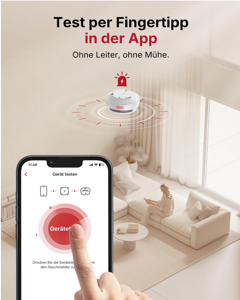 X-Sense Smart Rauchmelder Set 8 Stück XS01-M mit SBS50 Basisstation, TÜV-Zertifiziert - GS Brandschutz