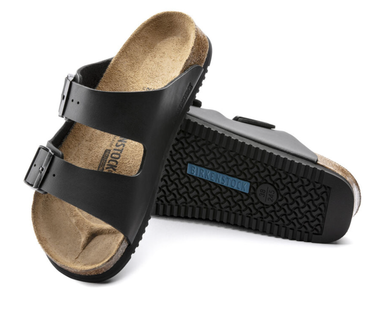 Birkenstock Sandale Arizona, Superlauf, Birko-Flor, schwarz - GS Brandschutz