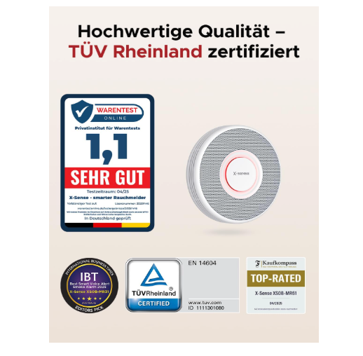 X-Sense XS0B-MR121 RF-Rauchmelder-Set mit SBS50 Basis & 12x XS0B-MR Rauchmelder - GS Brandschutz