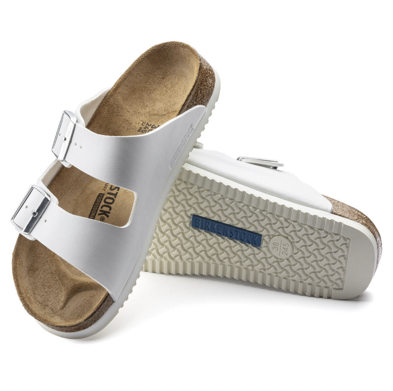 Birkenstock Sandale Arizona, Superlauf, Birko-Flor, weiß