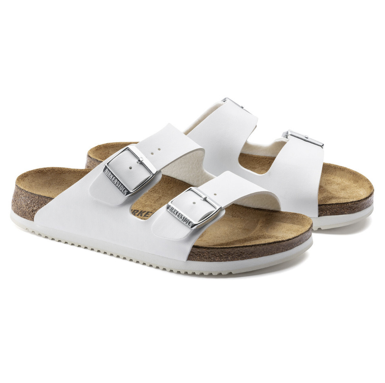 Birkenstock Sandale Arizona, Superlauf, Birko-Flor, weiß