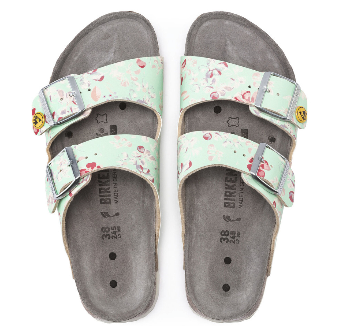 Birkenstock ESD-Sandale Arizona, Flower Field Mint