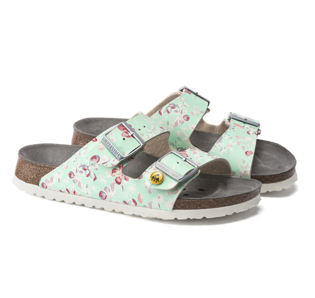 Birkenstock ESD-Sandale Arizona, Flower Field Mint