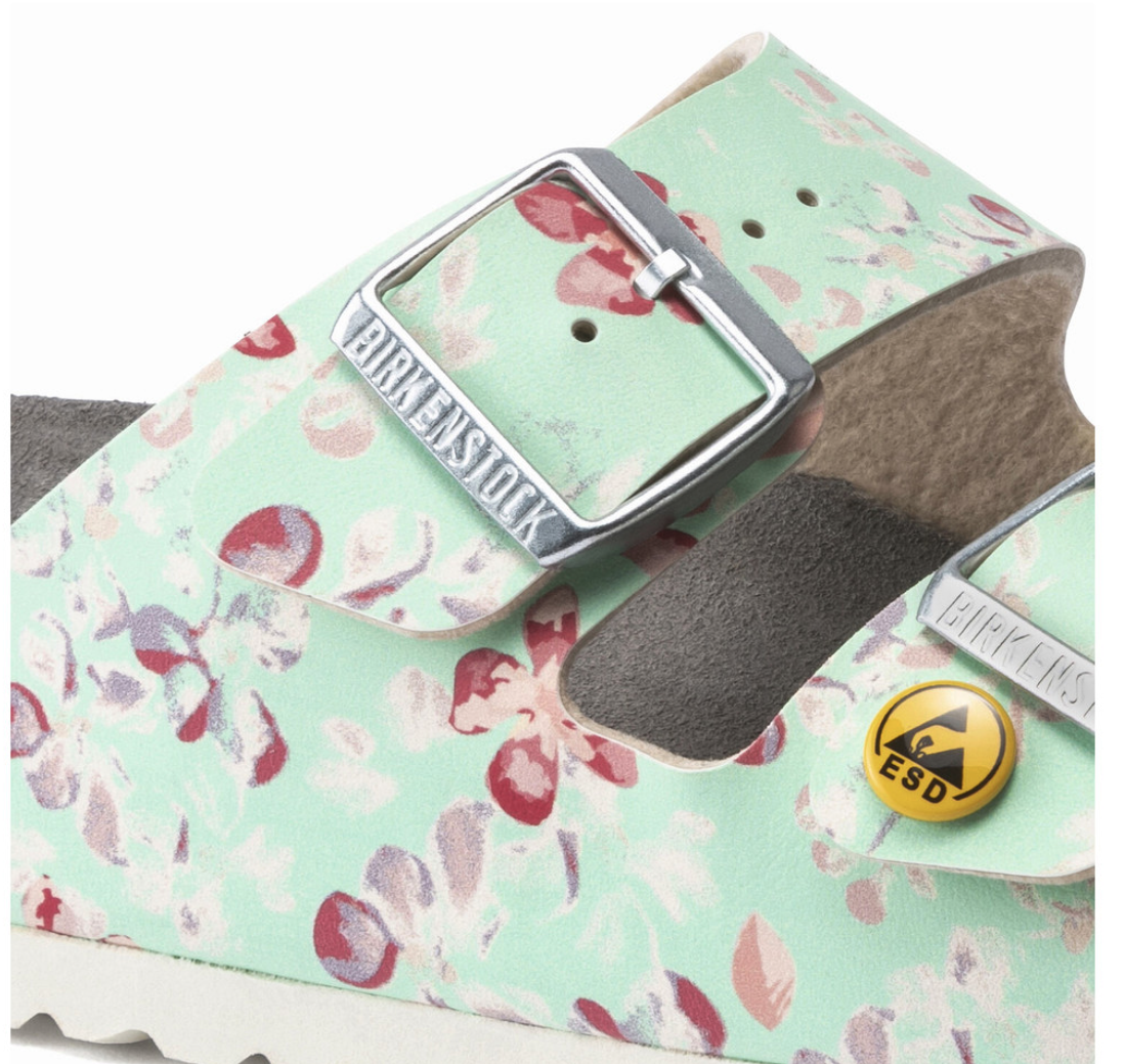 Birkenstock ESD-Sandale Arizona, Flower Field Mint