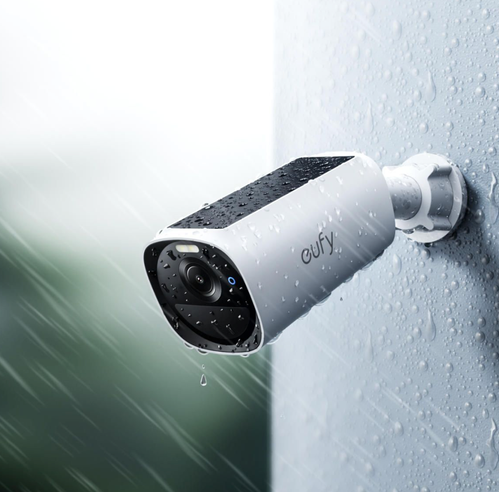 EufyCam E40 4-Cam Kit + HomeBase S380 und Solarpanel - Kabelloses Solar-Überwachungskamera-Set mit 2K-QHD-Auflösung, MaxColor Vision und lokaler Speicherung