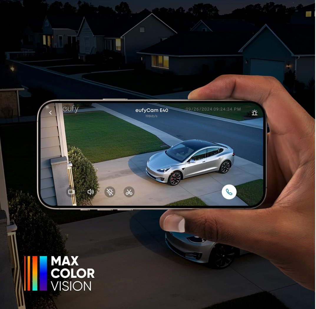 EufyCam E40 4-Cam Kit + HomeBase S380 und Solarpanel - Kabelloses Solar-Überwachungskamera-Set mit 2K-QHD-Auflösung, MaxColor Vision und lokaler Speicherung