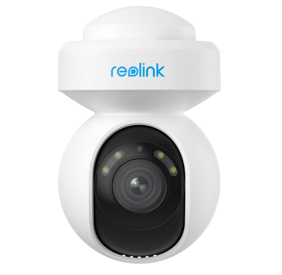 2x Reolink E Series E540 5 MP WLAN PTZ Überwachungskamera mit Personen- und Fahrzeugerkennung, integriertem Scheinwerfer und Sirene