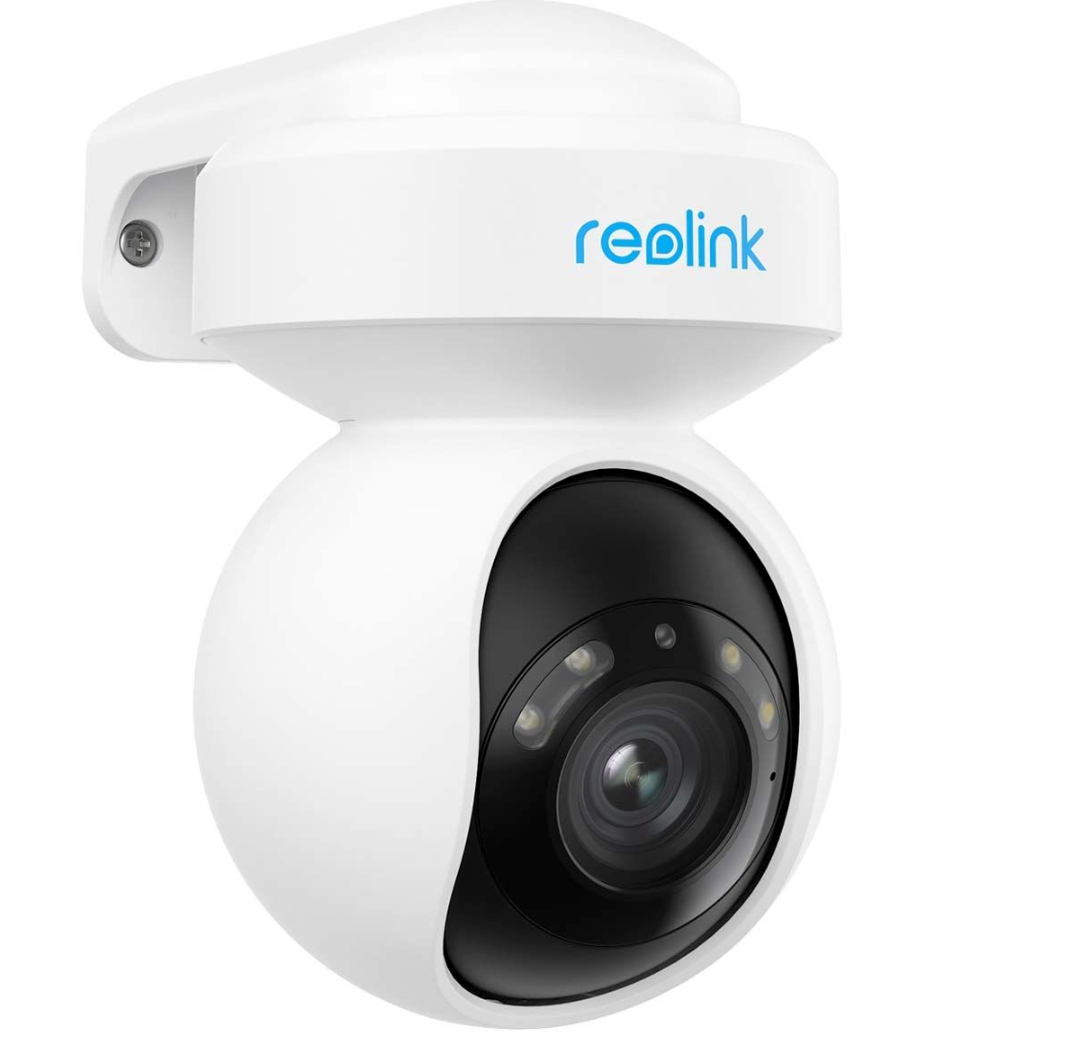2x Reolink E Series E540 5 MP WLAN PTZ Überwachungskamera mit Personen- und Fahrzeugerkennung, integriertem Scheinwerfer und Sirene