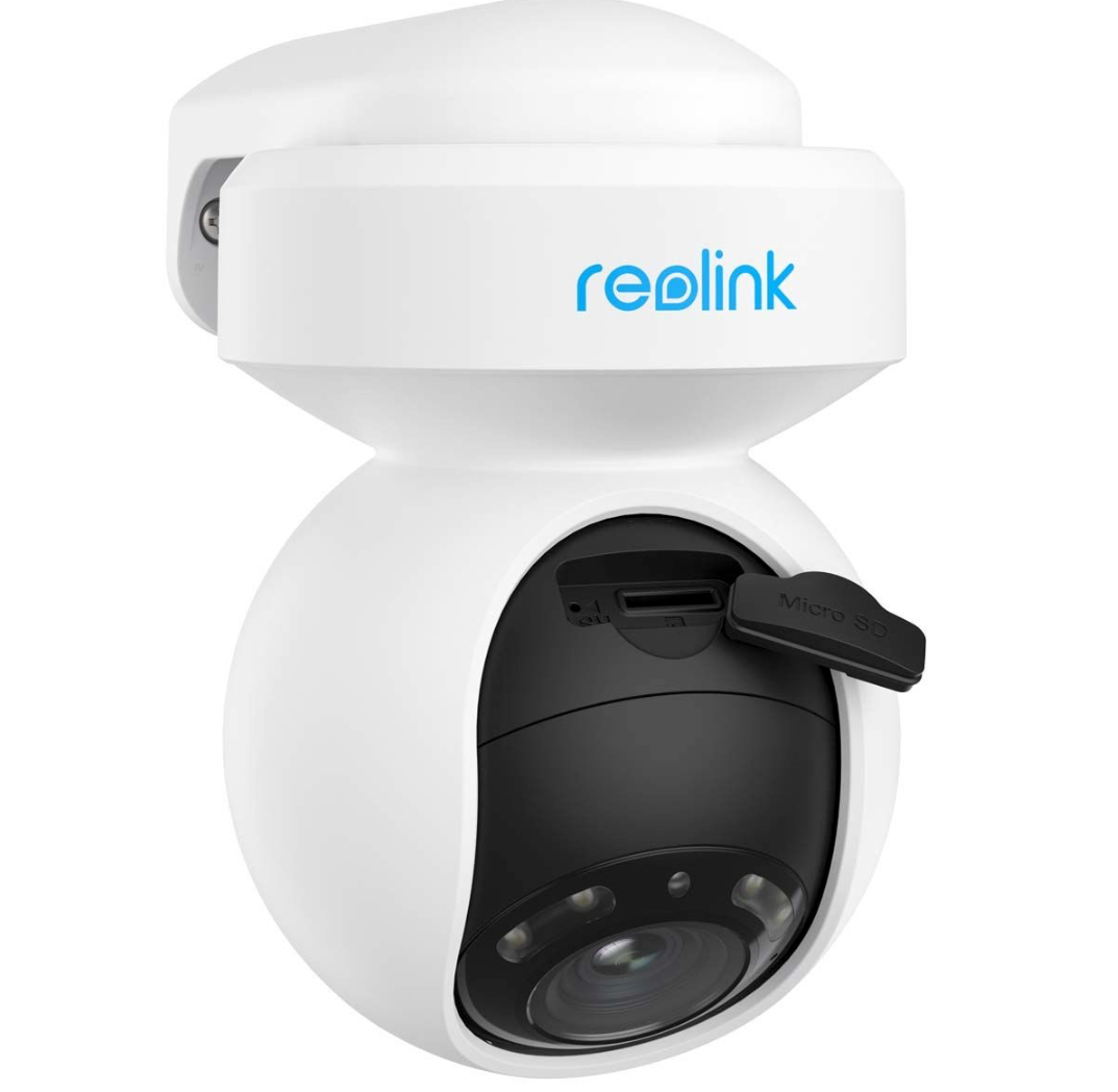 2x Reolink E Series E540 5 MP WLAN PTZ Überwachungskamera mit Personen- und Fahrzeugerkennung, integriertem Scheinwerfer und Sirene