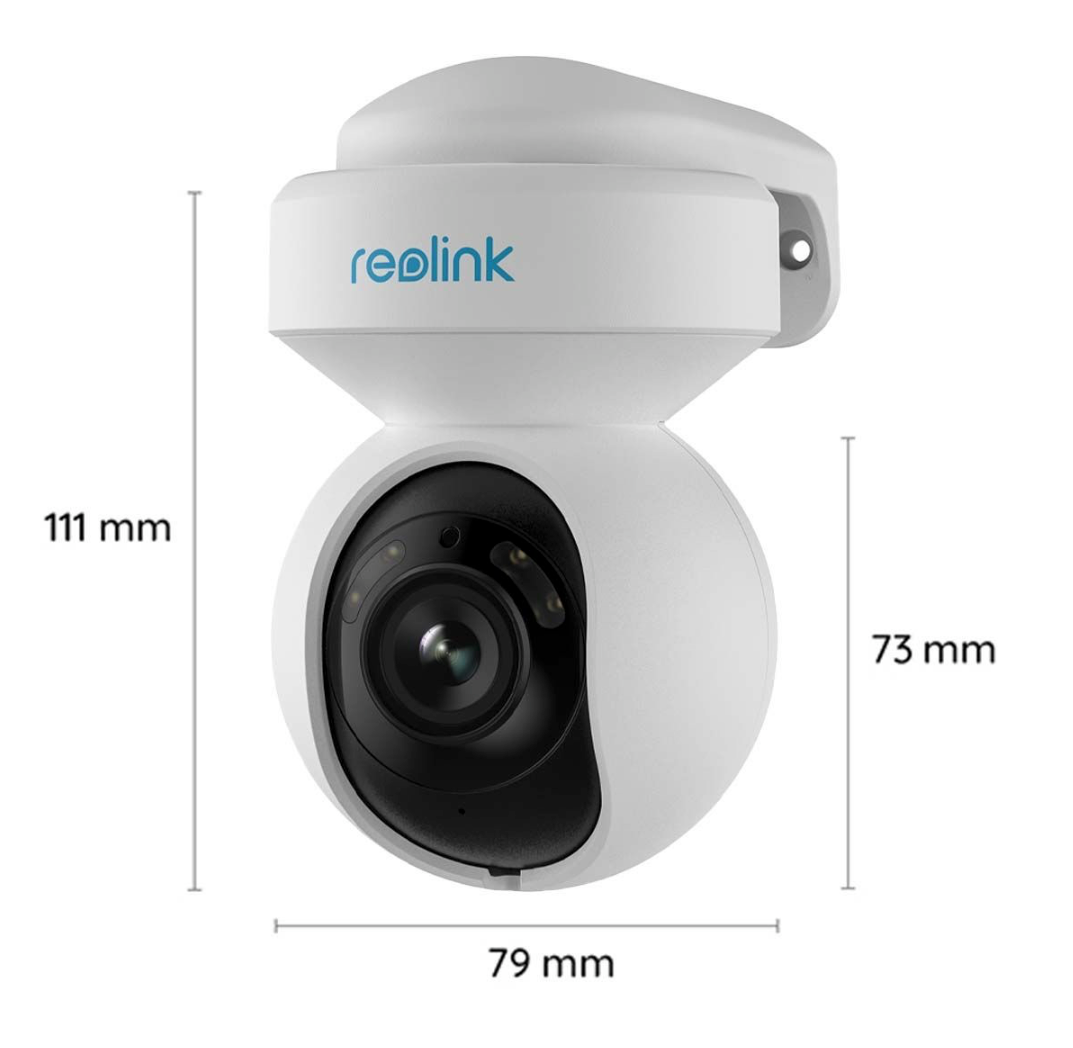 2x Reolink E Series E540 5 MP WLAN PTZ Überwachungskamera mit Personen- und Fahrzeugerkennung, integriertem Scheinwerfer und Sirene