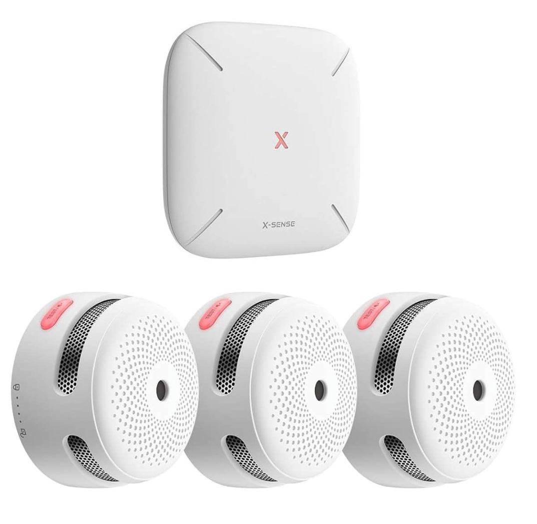 X-Sense FS31 RF-Rauchmelder-Set mit Basisstation SBS50 und 3x Smart-Rauchmelder XS01-M