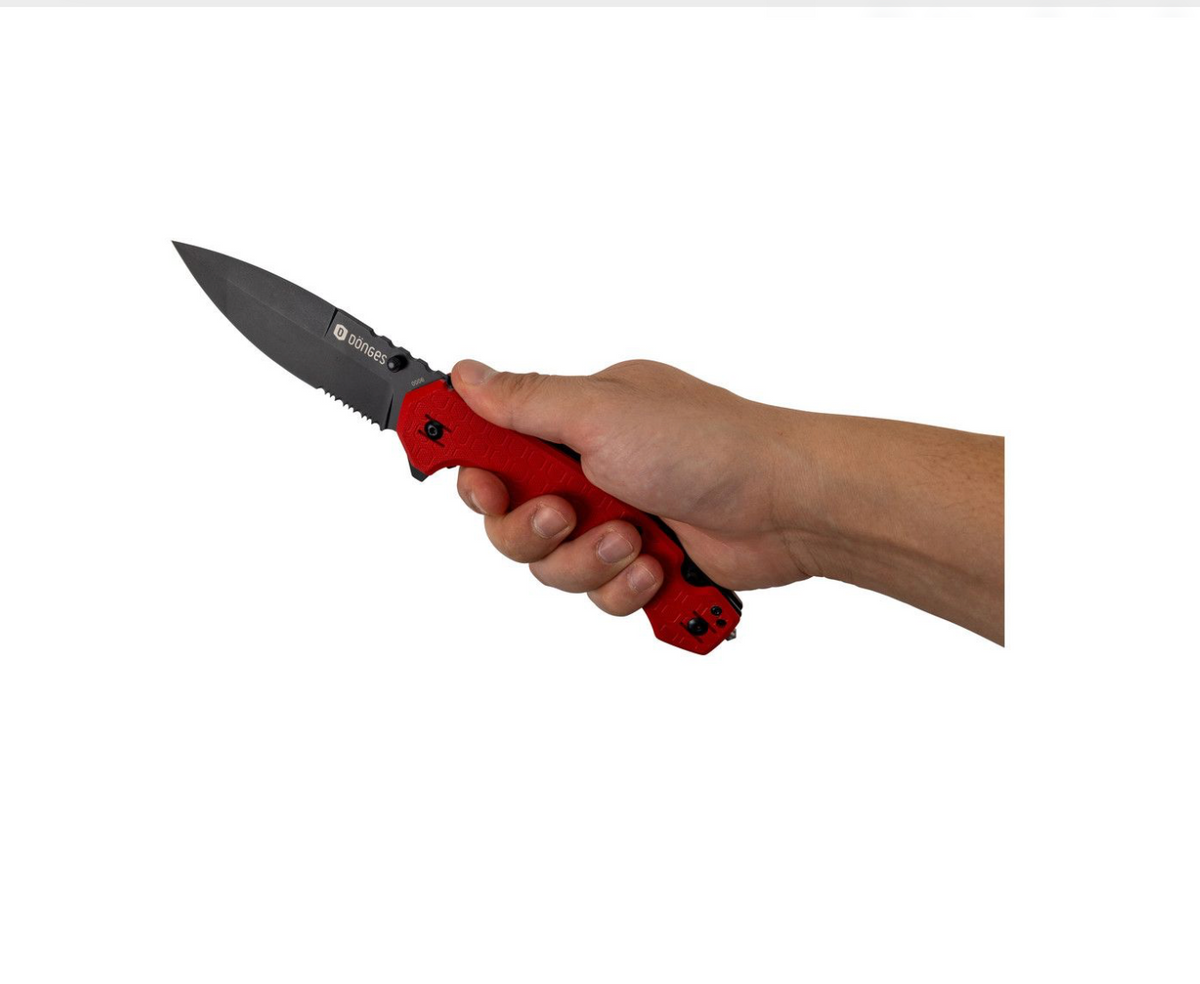 Dönges Rettungsmesser Professional, Fire Fighter, Farbe Rot - GS Brandschutz