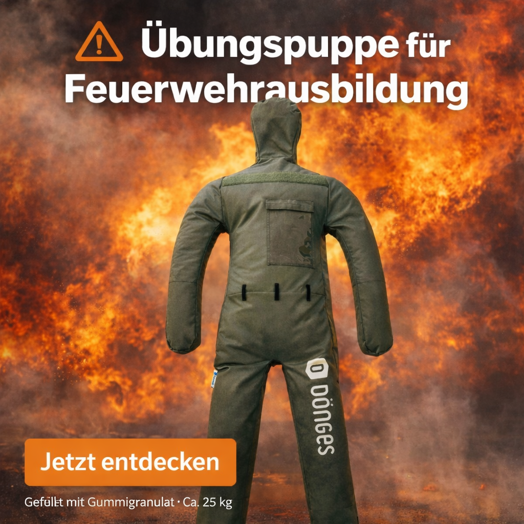 Dönges Übungspuppe Feuerwehr, Rettungsdienst, THW, fertig gefüllt - GS Brandschutz